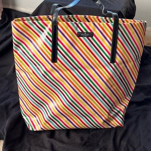 kate spade bon shopper rainbow tote
